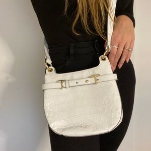 Ted Baker white gold crossbody bag purse